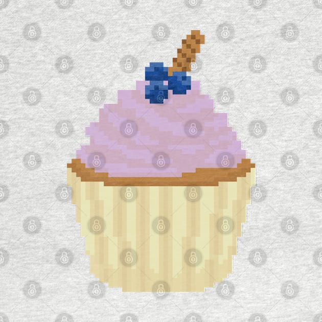 Purple cupcake pixel art by toffany's